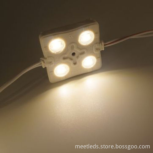4pcs SMD5730 Cree Waterproof IP65 Square LED Injection Module Lights with 3-year Warranty
